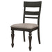 Bridget Wood Dining Side Chair Charcoal (Set of 2) - Walo Furniture