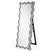 Brixey 24 x 63 Inch LED Lighting Standing Floor Mirror Black - Walo Furniture