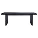 Brookmead 100 - inch Extension Leaf Dining Table Black - Walo Furniture