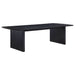 Brookmead 100 - inch Extension Leaf Dining Table Black - Walo Furniture