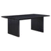 Brookmead 100 - inch Extension Leaf Dining Table Black - Walo Furniture