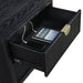 Brookmead 2 - drawer Nightstand Black - Walo Furniture