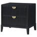 Brookmead 2 - drawer Nightstand Black - Walo Furniture