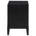 Brookmead 2 - drawer Nightstand Black - Walo Furniture