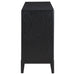 Brookmead 4 - door Sideboard Buffet Storage Cabinet Black - Walo Furniture