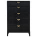 Brookmead 5 - drawer Bedroom Chest Black - Walo Furniture