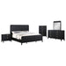 Brookmead 5 - piece Eastern King Bedroom Set Black - Walo Furniture