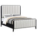 Brookmead 60 - inch Upholstered Eastern King Bed Black - Walo Furniture