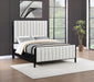 Brookmead 60 - inch Upholstered Eastern King Bed Black - Walo Furniture