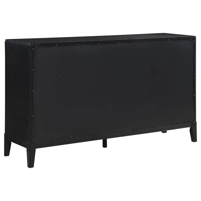 Brookmead 8 - drawer Dresser Black - Walo Furniture