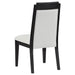 Brookmead Wood Dining Side Chair Ivory and Black (Set of 2) - Walo Furniture