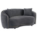 Brookside 2 - piece Velvet Upholstered Sofa Set Dark Grey - Walo Furniture