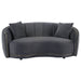 Brookside 2 - piece Velvet Upholstered Sofa Set Dark Grey - Walo Furniture