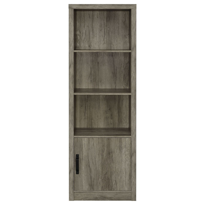 Burke 3 - piece 59" TV Entertainment Center Grey Driftwood - Walo Furniture