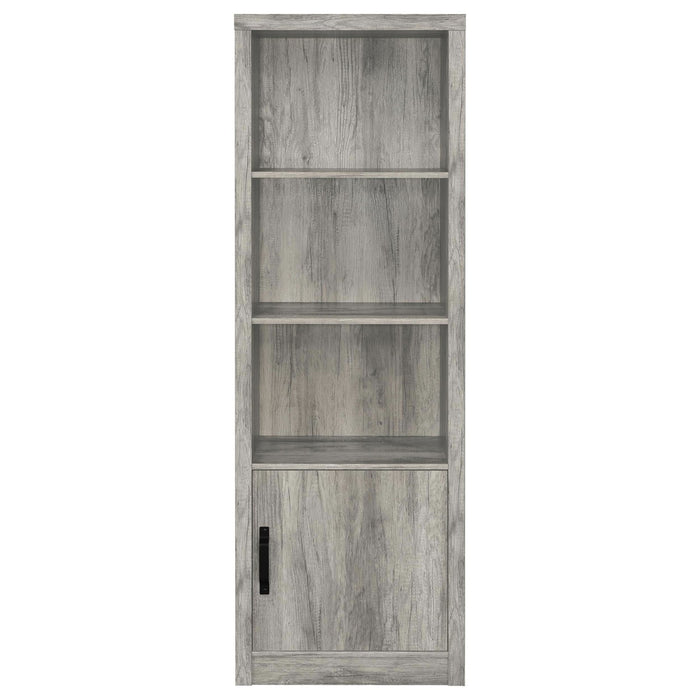 Burke 3 - piece 59" TV Entertainment Center Grey Driftwood - Walo Furniture