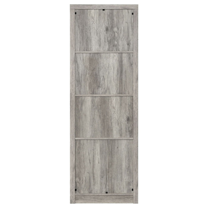 Burke 3 - shelf Engineered Wood Media Tower Grey Driftwood - Walo Furniture