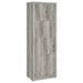 Burke 3 - shelf Engineered Wood Media Tower Grey Driftwood - Walo Furniture