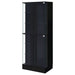 Cabra 4 - door LED Curio Display Cabinet Black High Gloss - Walo Furniture