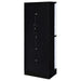 Cabra 4 - door LED Curio Display Cabinet Black High Gloss - Walo Furniture