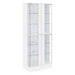 Cabra 4 - door LED Curio Display Cabinet White High Gloss - Walo Furniture