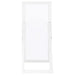 Cadence Tempered Glass Full Length Mirror White High Gloss - Walo Furniture