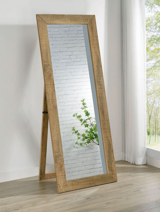 Cadence Tempered Glass Full Length Standing Mirror Mango - Walo Furniture