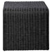 Cahya Woven Rattan Square End Table Black - Walo Furniture