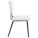 Calla Fabric Upholstered Dining Side Chair White (Set of 2) - Walo Furniture