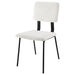 Calla Fabric Upholstered Dining Side Chair White (Set of 2) - Walo Furniture