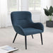 Calvin Upholstered Modern Arm Accent Chair Aegean Blue - Walo Furniture