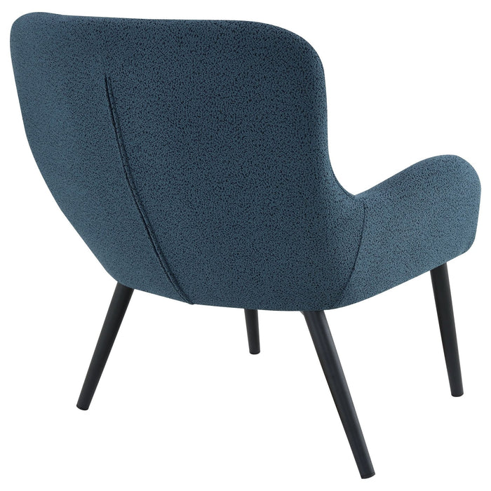 Calvin Upholstered Modern Arm Accent Chair Aegean Blue - Walo Furniture