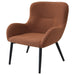 Calvin Upholstered Modern Arm Accent Chair Rust - Walo Furniture