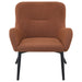 Calvin Upholstered Modern Arm Accent Chair Rust - Walo Furniture