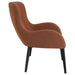 Calvin Upholstered Modern Arm Accent Chair Rust - Walo Furniture