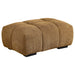 Camacho Rectangular Upholstered Tufted Ottoman Amber - Walo Furniture