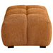 Camacho Rectangular Upholstered Tufted Ottoman Orange - Walo Furniture