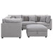 Cambria 6 - piece Upholstered Modular Sectional Sofa Grey - Walo Furniture