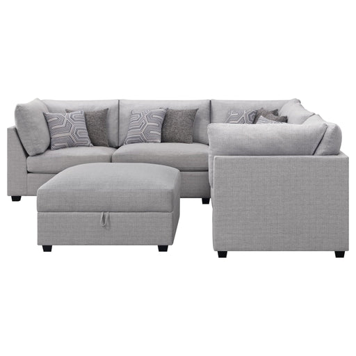 Cambria 6 - piece Upholstered Modular Sectional Sofa Grey - Walo Furniture