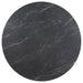 Camden Round 48 - inch Faux Marble Top Dining Table Black - Walo Furniture