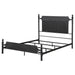 Cameron 51 - inch Metal Eastern King Panel Bed Black - Walo Furniture