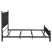 Cameron 51 - inch Metal Queen Panel Bed Black - Walo Furniture