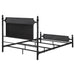 Cameron 51 - inch Metal Queen Panel Bed Black - Walo Furniture