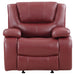 Camila Upholstered Glider Recliner Chair Red - Walo Furniture