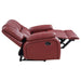 Camila Upholstered Motion Reclining Loveseat Red - Walo Furniture