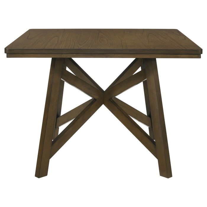 Canfield 47 - inch Square Counter Height Dining Table Brown - Walo Furniture