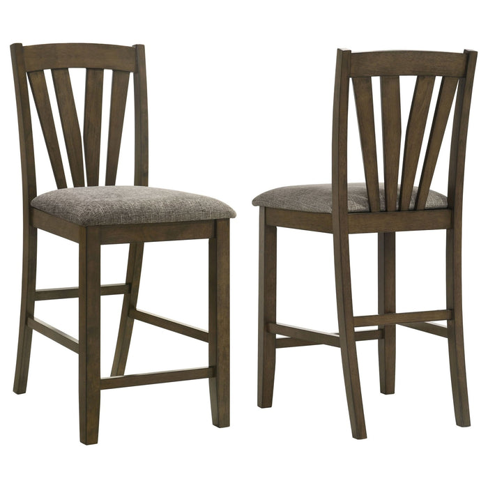 Canfield Counter Height Dining Side Chair Brown (Set of 2) - Walo Furniture