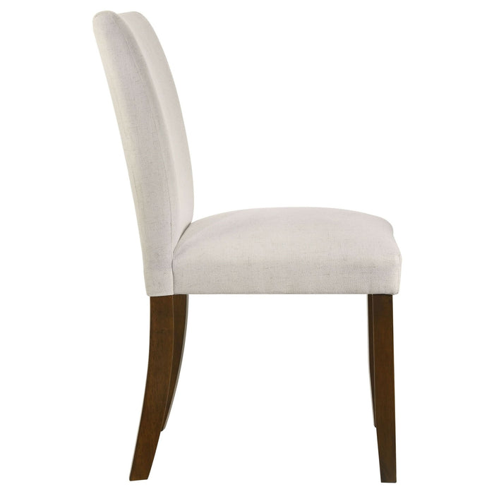 Cantley Upholstered Dining Side Chair Beige (Set of 2) - Walo Furniture