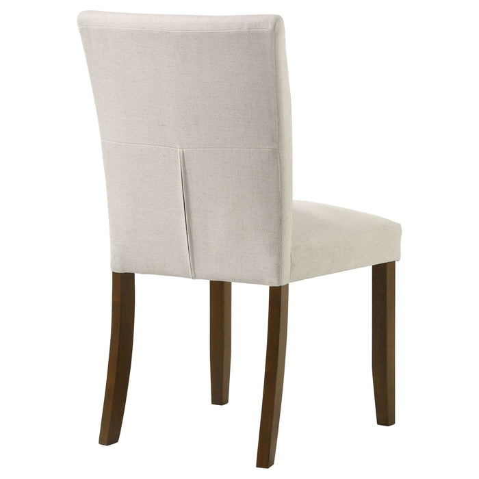 Cantley Upholstered Dining Side Chair Beige (Set of 2) - Walo Furniture