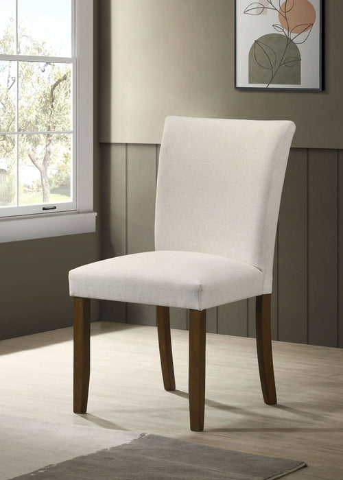 Cantley Upholstered Dining Side Chair Beige (Set of 2) - Walo Furniture