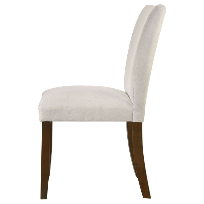 Cantley Upholstered Dining Side Chair Beige (Set of 2) - Walo Furniture